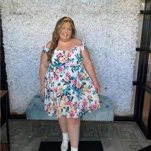 Torrid Size 2 Dress Floral / Multicolor